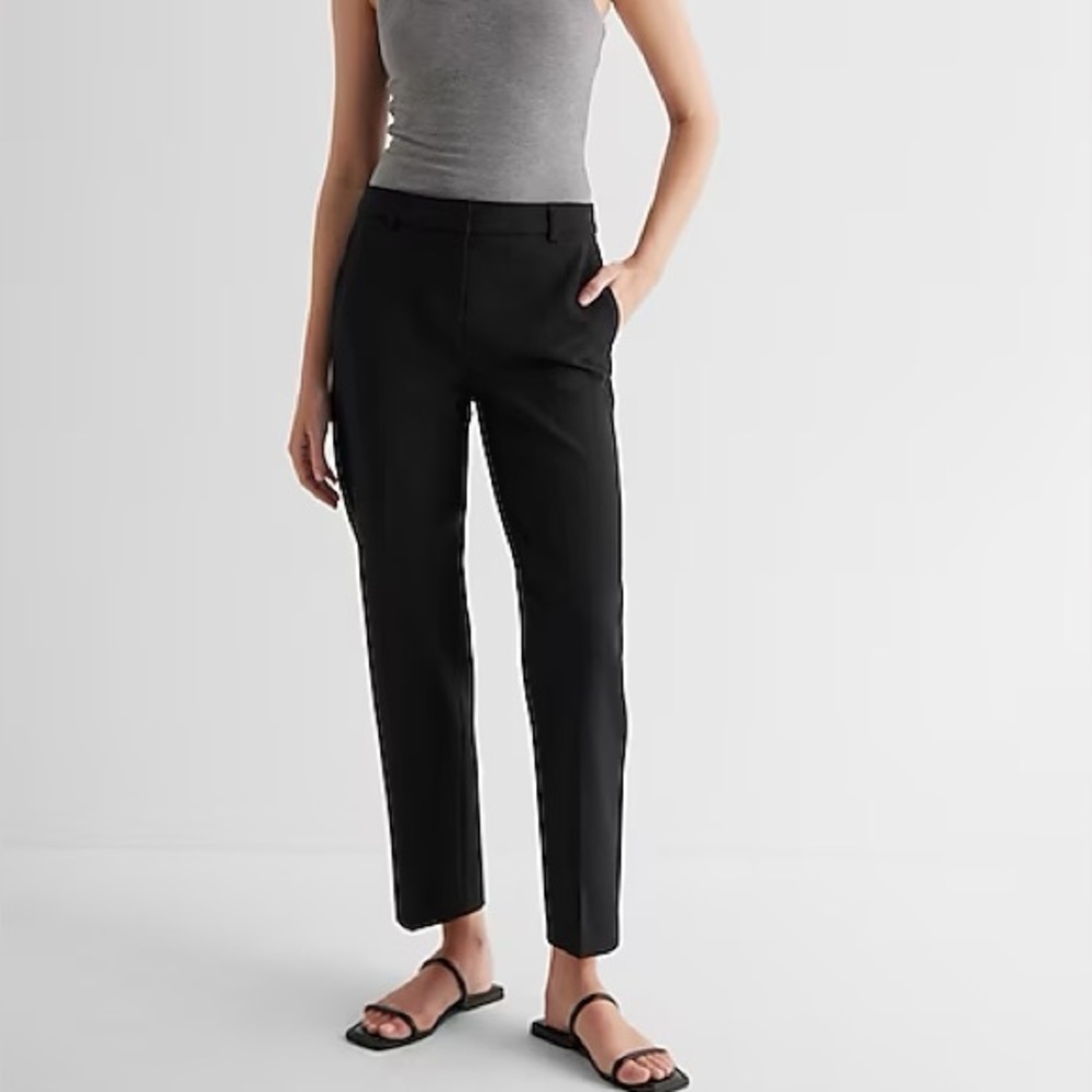 Express “Editor” Gray Dress Ankle Pants